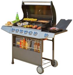 Premium 6 Burner - Gas BBQ with Side Burner